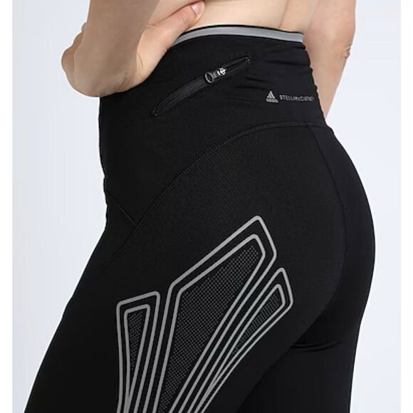 Adidas by Stella McCartney Truepace Cold.Rdy Tights Sz Small Black Athletic - Picture 2 of 16